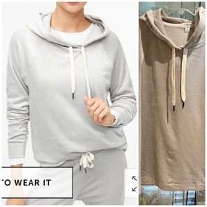 J.crew velour hoodie sz m